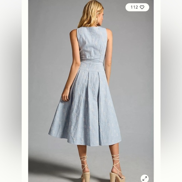 Hunter Bell Pleated A Line Dress - Picture 2 of 8